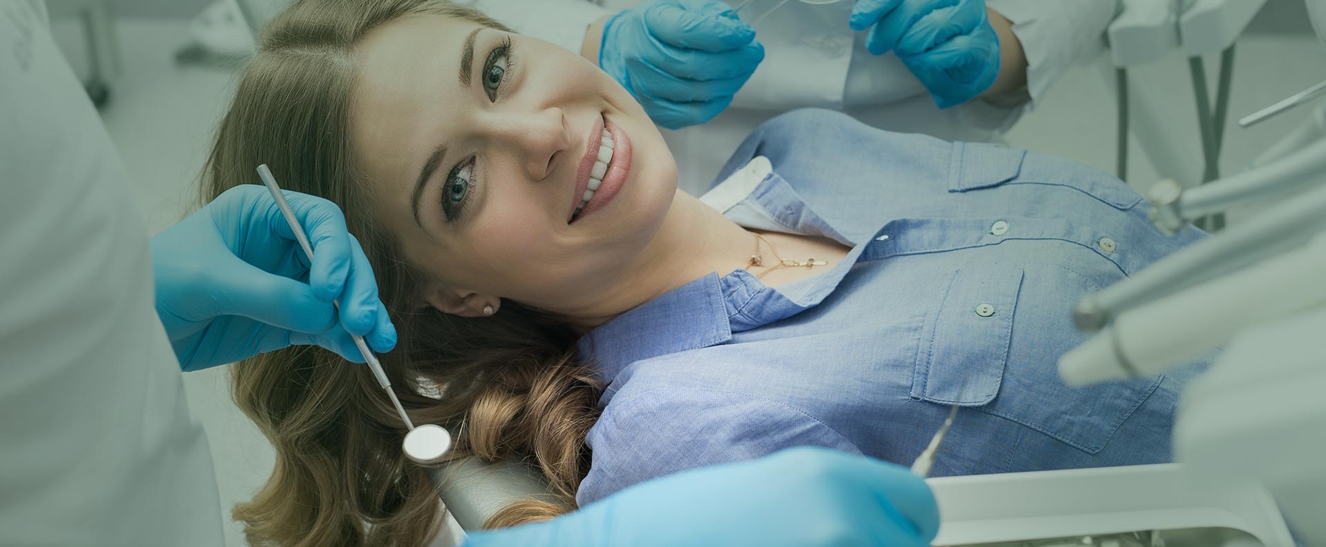 Woman preparing for dental surgery